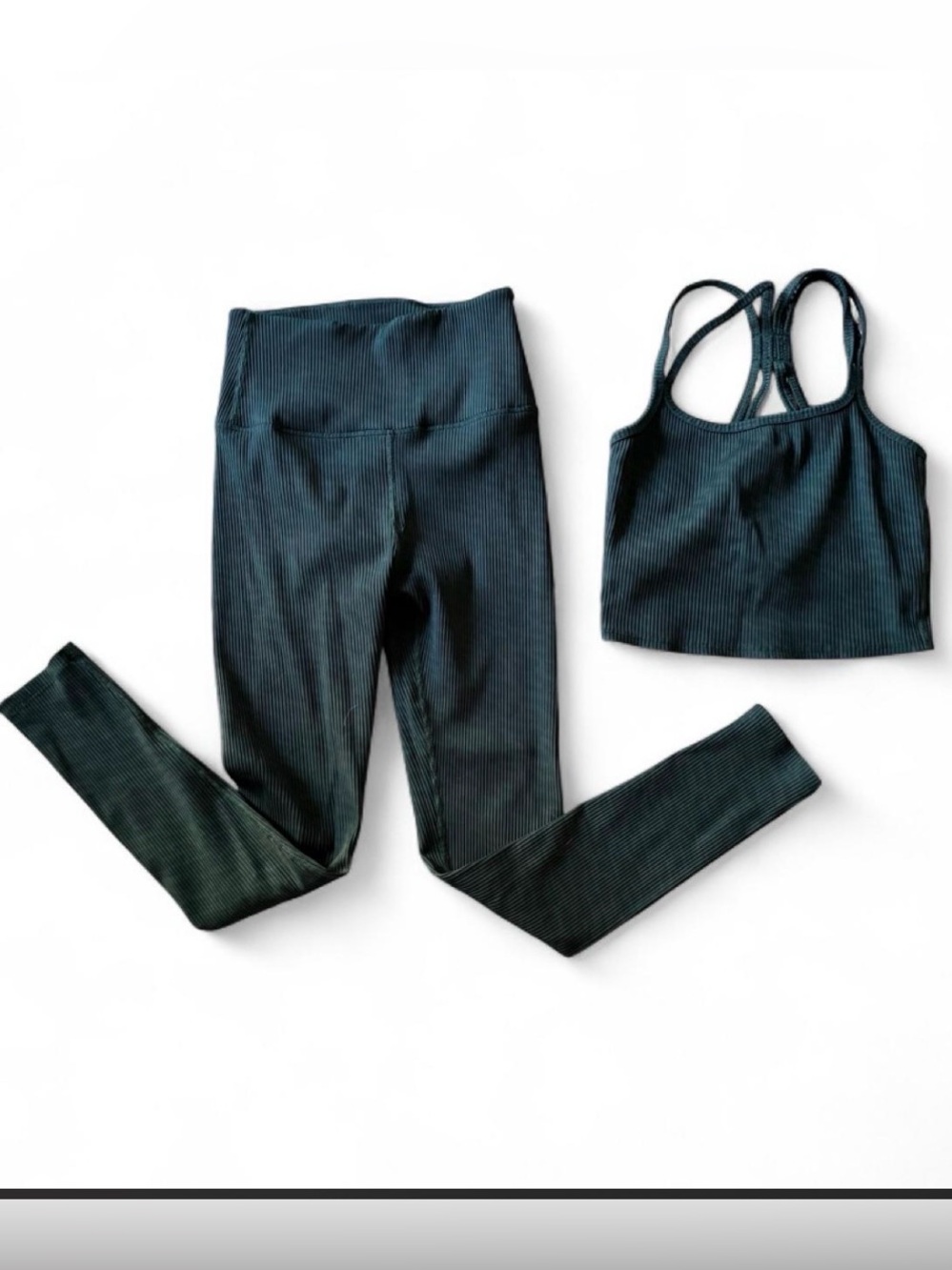 Carbon38 Ribbed Workout Set - Picture 3 of 4